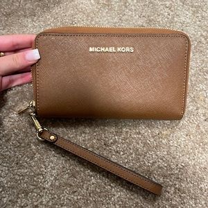 Michael Kors Jet Set Double Zip Around Wristlet Wallet